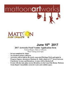 2017 Food Vendor Application