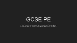 GCSE PE - Calthorpe Park Moodle
