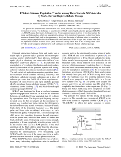 Efficient Coherent Population Transfer among Three States in