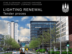Copenhagen Intelligent Street Light Procurement