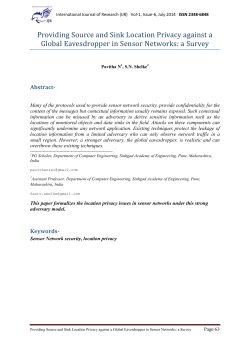 Providing Source and Sink Location Privacy against a Global