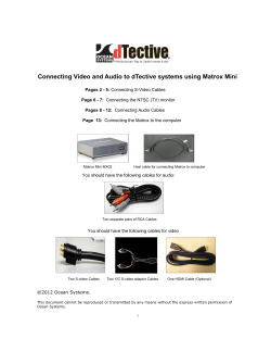 Set Up diagram for Matrox Mini.pub