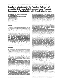 Structural Milestones in the Reaction Pathway of an
