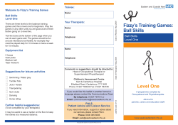 Fizzy`s Training Games - East Kent Hospitals University NHS