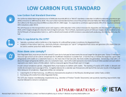 low carbon fuel standard