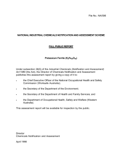 Potassium Ferrite (K 2 Fe 22 O 34 )