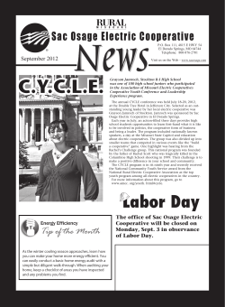 September - Sac Osage Electric Cooperative