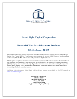 form adv part 2 - brochure