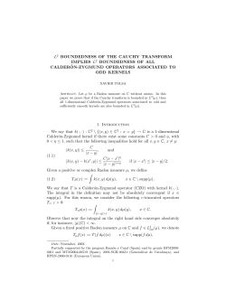 l2 boundedness of the cauchy transform implies l2