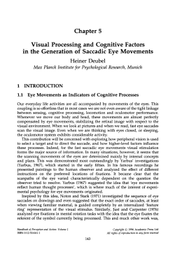 Chapter 5 Visual Processing and Cognitive Factors in the
