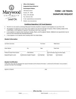 form i-20 travel signature request