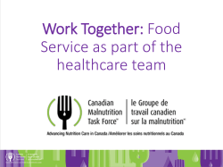 Food Service Involvement