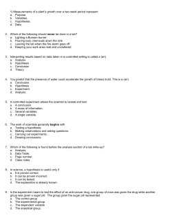 19. In which step of the scientific method would you do research?