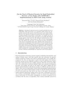 a Case Study with COMP128-1 Implementations in SIM Cards