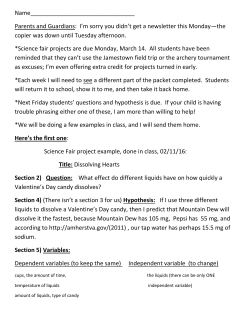 Hypothesis - Elon Elementary School