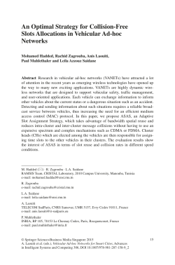 An Optimal Strategy for Collision-Free Slots Allocations in