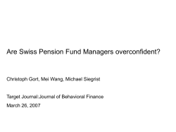 Miscalibration - PhD Finance UZH