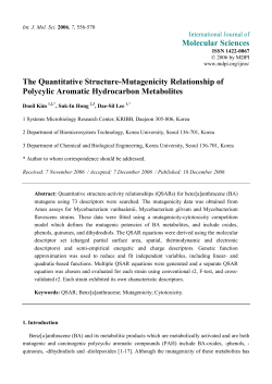 The Quantitative Structure-Mutagenicity Relationship of Polycylic