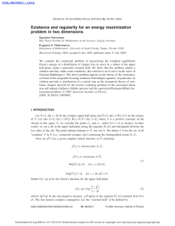 Existence and regularity for an energy maximization problem in two