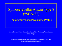 Spinocerebellar Ataxia Type 8