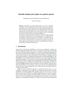 Monadic datalog and regular tree pattern queries