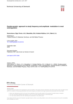 Double-wavelet approach to study frequency and amplitude