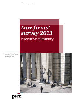 Law firms` survey 2013