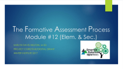 Formative Assessment Process
