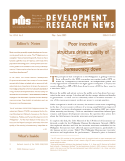 development research news - Philippine Institute of Development