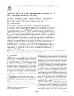 Magnitude and origin of the anthropogenic CO2 increase and C