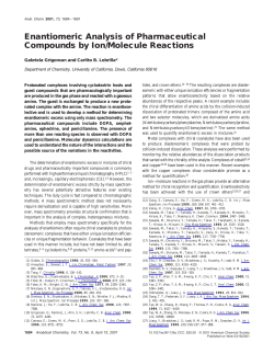 Enantiomeric Analysis of Pharmaceutical