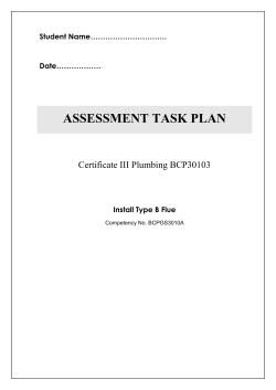 BCPGS3010A Install a Type B appliance flue