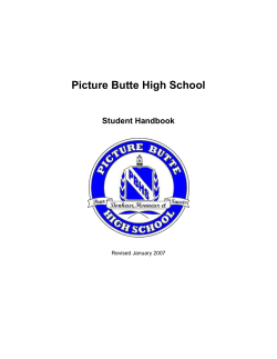 Part A - Picture Butte High School