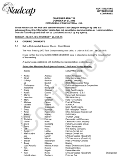 Heat Treating - Performance Review Institute