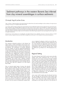 Sediment pathways in the western Barents Sea inferred from clay