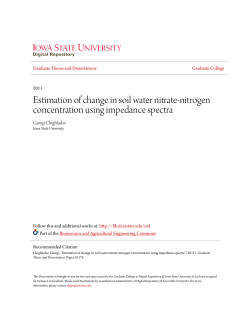 Estimation of change in soil water nitrate