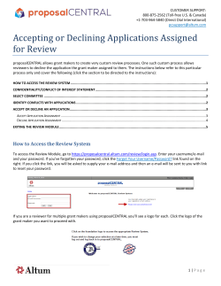 Accepting or Declining Applications Assigned for