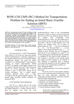 ROW-COLUMN - International Journal of Engineering Science