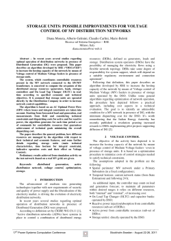 storage units: possible improvements for voltage control of