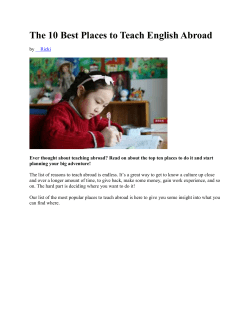 The 10 Best Places to Teach English Abroad