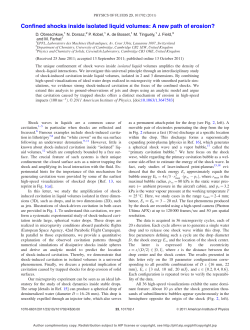 Confined shocks inside isolated liquid volumes: A new path of