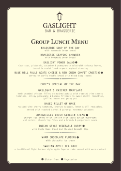 Gaslight Group Lunch Menu with Prices WEB