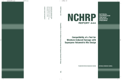 NCHRP Report 444: Compatibility of a Test for Moisture