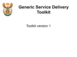 SDM generic toolkit final feb 2009