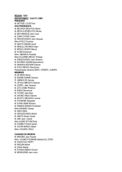 R&eacute;gion du Sud