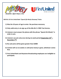 1) Must be 18 years of age to enter. No purchase