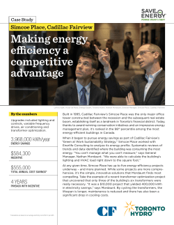 Making energy efficiency a competitive advantage