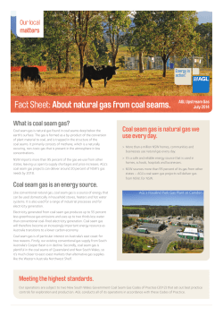 About coal seam gas