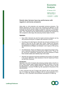 Danish dairy farmers have top performance with regards to