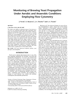 Monitoring of Brewing Yeast Propagation Under Aerobic and